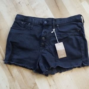 NWT Madewell High rise denim shorts